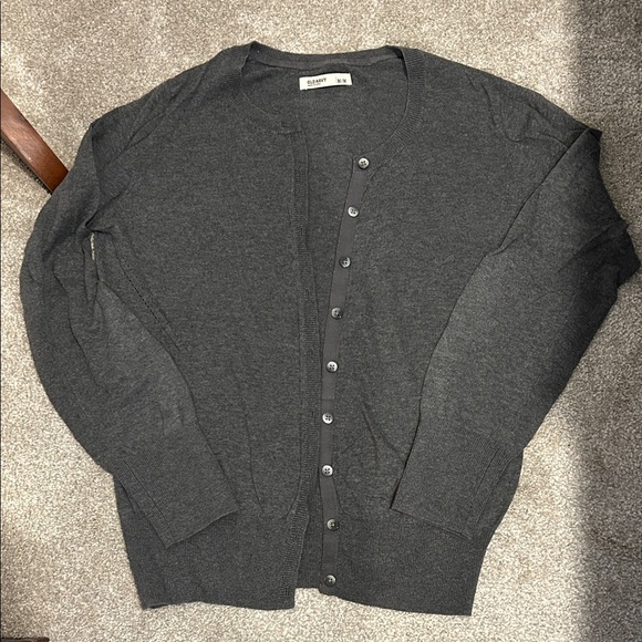 Old Navy Charcoal Cardigan Sweater for Women - Picture 1 of 5